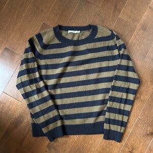Vince Regiment Striped 100% Cashmere Sweater